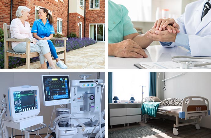Ensuring rapid recovery, patient safety, and healthy indoor air with medical equipment.