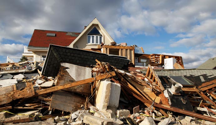 Disaster damaged property