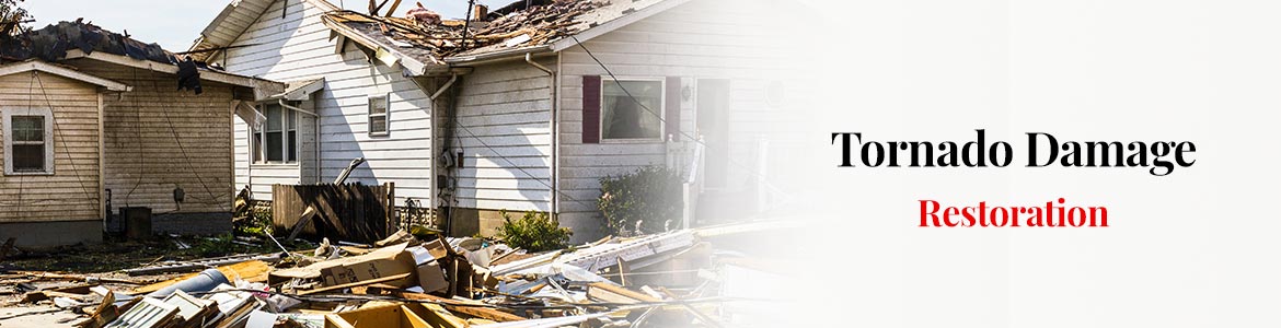 Banner of tornado damage