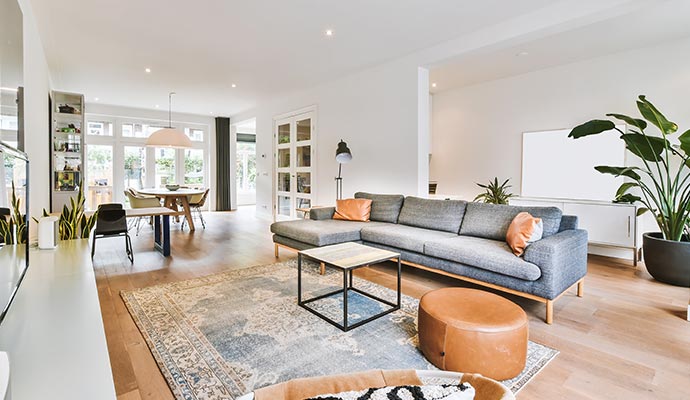 Clean living room