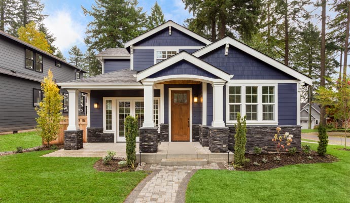 Clean residential house