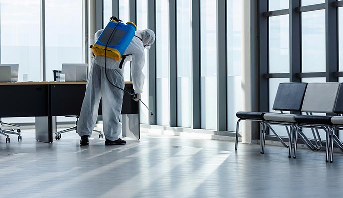 Commercial space disinfecting services