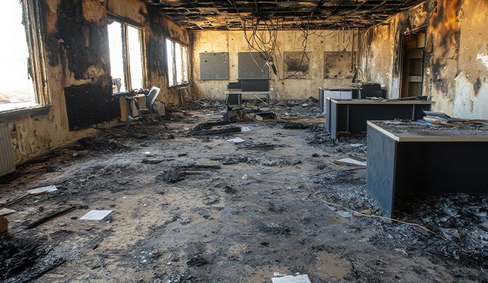 Fire damaged property Fire damaged property