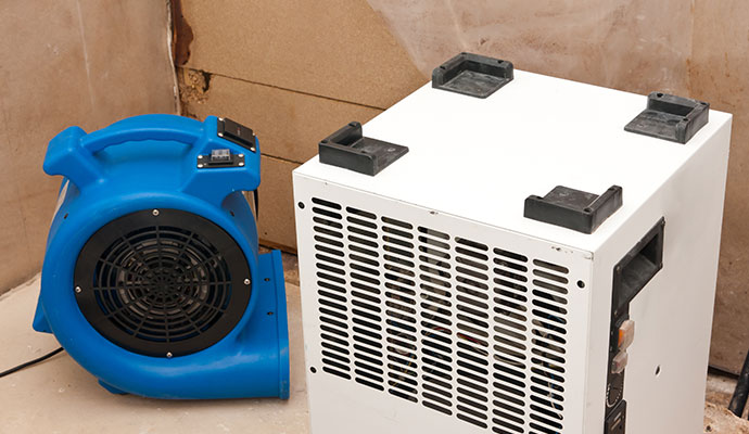 Industrial dehumidifier and air mover fan