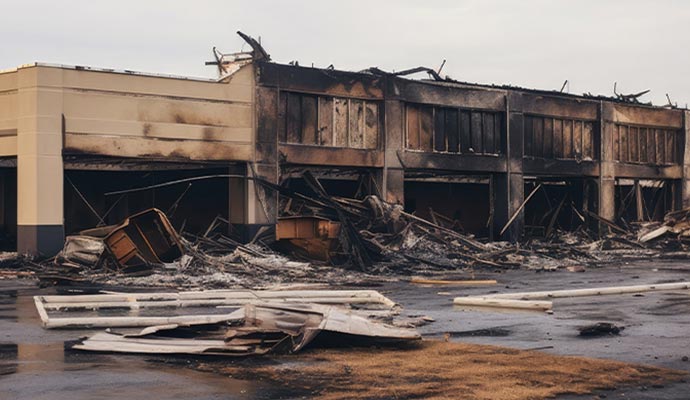 structural damage by wildfire