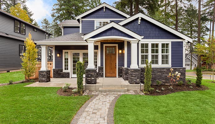 Modern suburban house