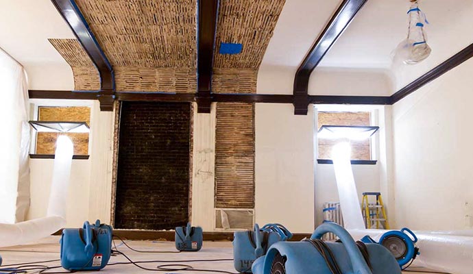 Water damage restoration service