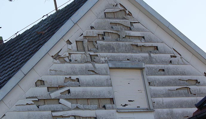 Damaged hail