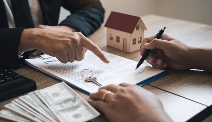 Insurance discussion with client