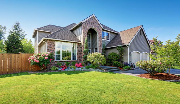 Exterior view of a beautiful house