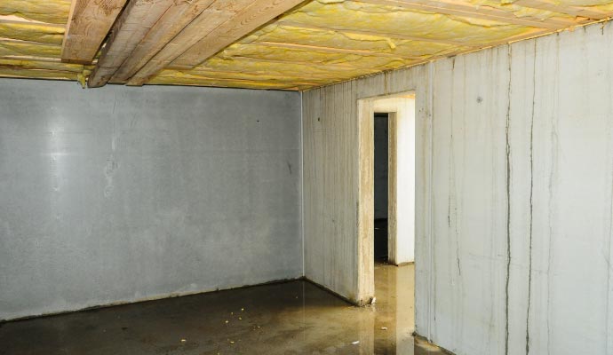 Flooded room